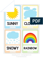 Weather Flash Cards PDF