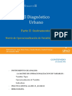 El Diagnostico Urbano