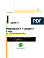 Laporan PT Nutrifood Cibitung Bulan Maret 2019