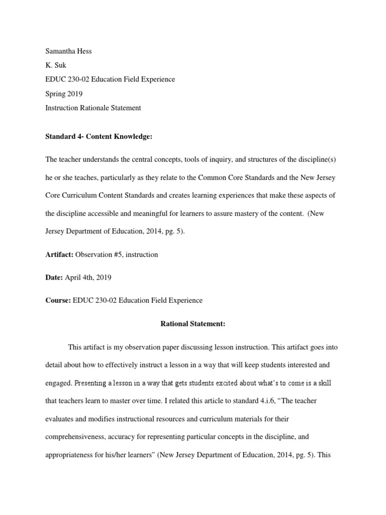Effective Lesson Instruction Strategies | PDF | Teachers | Curriculum