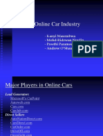 Online Car Industry Players and Business Models