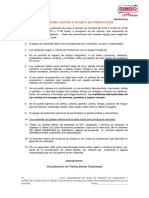 Normas para Visitas en Planta PDF