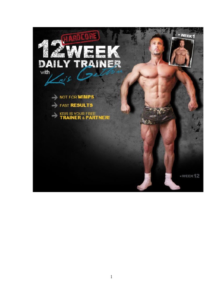Kris Gethin's 12-Week Transformation Plan | PDF | Weight Training | Drink