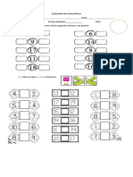 Evaluación de Matemáticas 1er Año