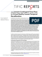 Movement-Contingent Time Flow in Virtual Reality Causes Temporal Recalibration