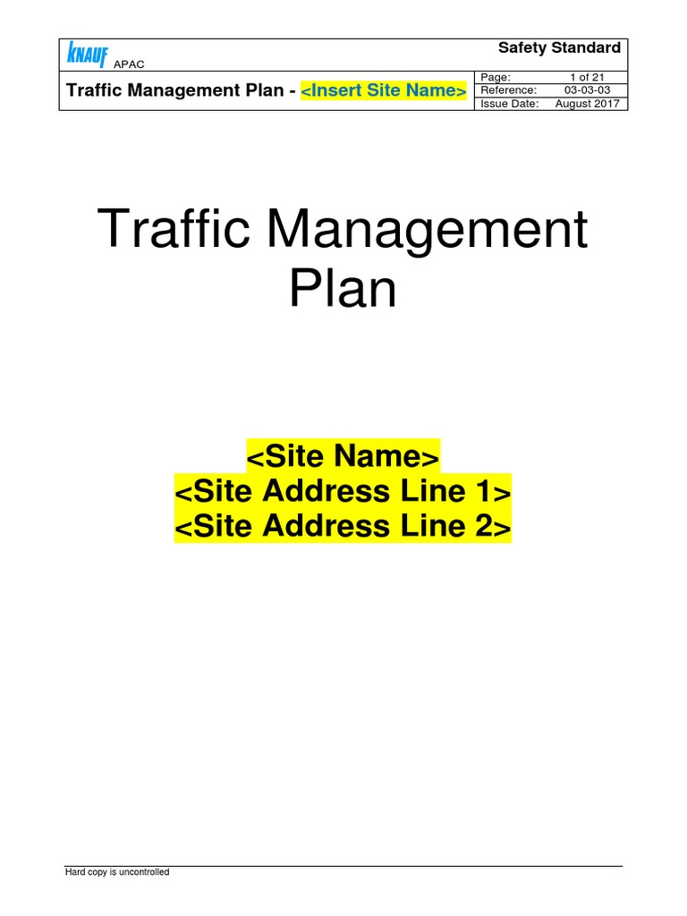 Forklift Traffic Management Plan Template | PDF | Traffic | Forklift
