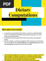 Dietary Computations