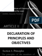 PIChE Constitution and By-Laws Highlights Objectives of Chemical Engineering Group
