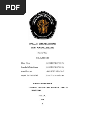 Komunikasi Bisnis Wawancara Kerja1