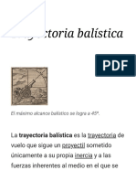 Trayectoria Balística - Wikipedia, La Enciclopedia Libre