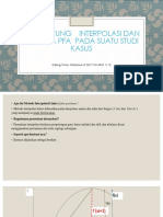 Menghitung Interpolasi Dan Segitiga PFA Pada Suatu Studi