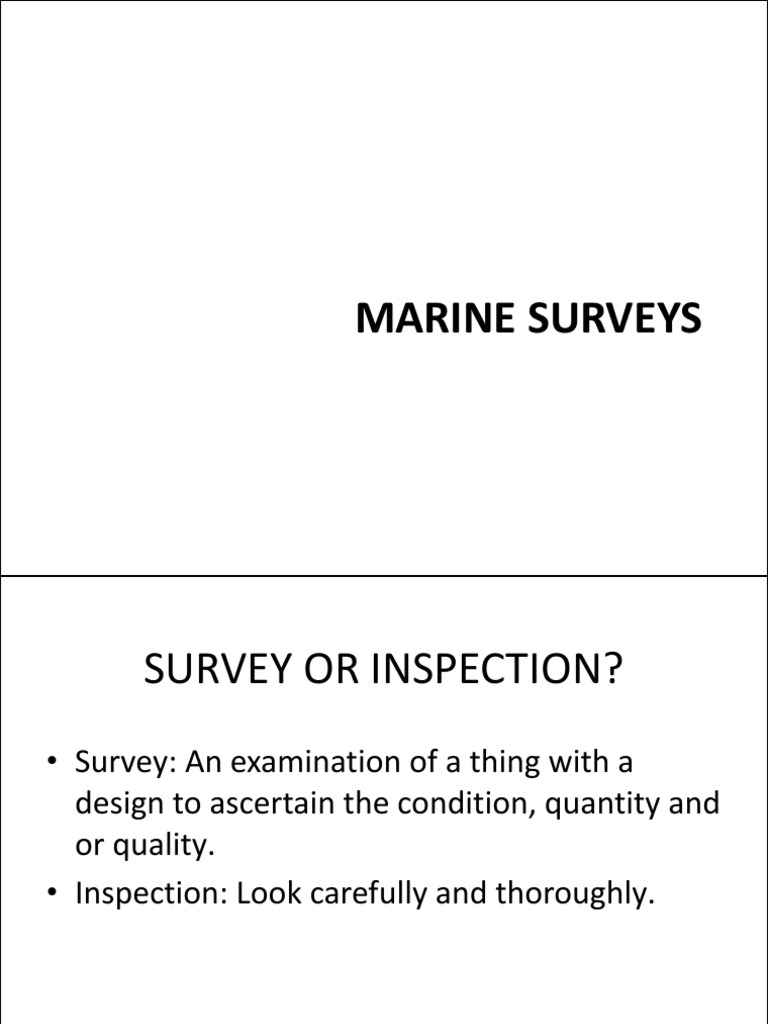 Marine Survey PDF