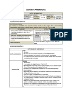 FORMATO DE SESION DE APRENDIZAJE ER 2° 3 de Mayol 2019