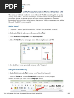 Microsoft Word Essay Formatting Guide | PDF | Paragraph | Microsoft Word
