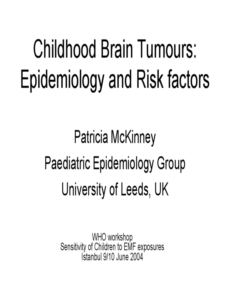 Childhood CNS Tumours: Risks & Trends | PDF | Brain Tumor | Cancer