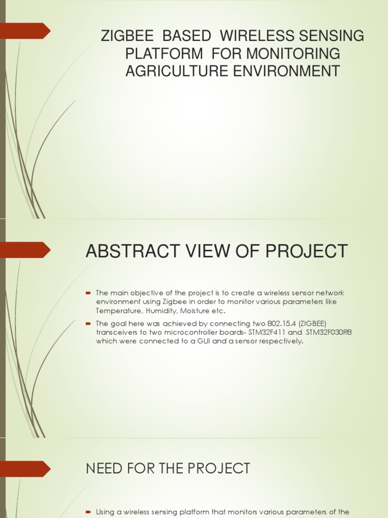 Zigbee Wireless Sensors for Agriculture | PDF | Wi Fi | Humidity