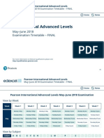 IAL Timetable 2018 International