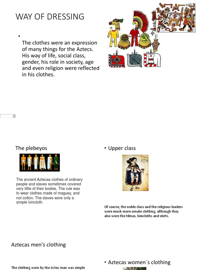 Aztec Clothing: Social Class & Gender | PDF