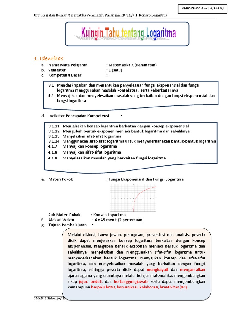 2 Ukbm Mtmn 3 1 4 1 2 6 Konsep Logaritma Docx