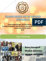 1. Kewirausahaan Sebagai Pilihan Karier