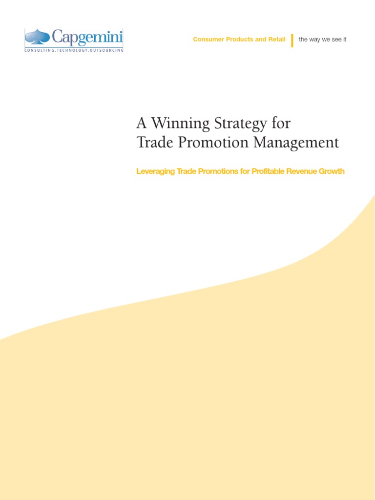 Effective Trade Promotion Management | PDF | Retail | Promotion (Marketing)