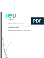 Las Implicaciones Financieras de Un Micronegocio