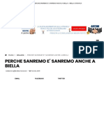 Perche Sanremo e’ Sanremo Anche a Biella – Biella Cronaca