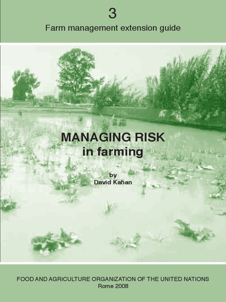 Managing Risk in Farming: Farm Management Extension Guide | PDF | Risk ...
