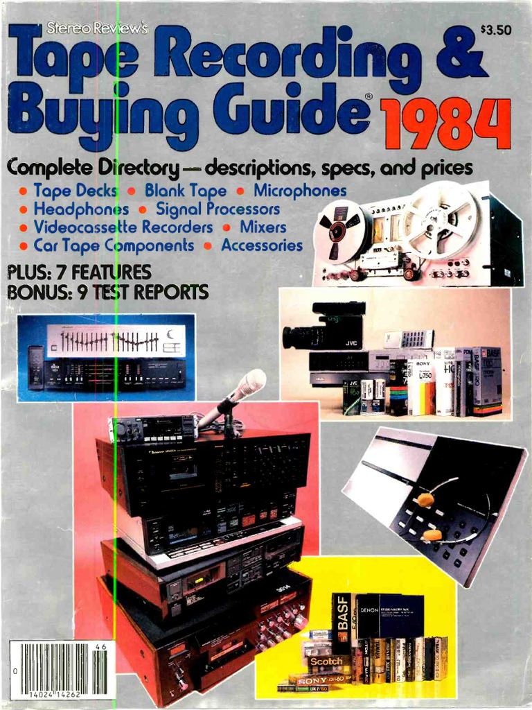 HiFi Stereo Review 1984 Tape Recording Guide, PDF, Compact Cassette