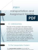 Transportation and Assignment Models