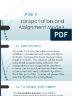 Ch 9 - Transport & Assignment Models