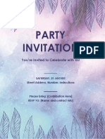 Party Invitation: You're Invited To Celebrate With Us!