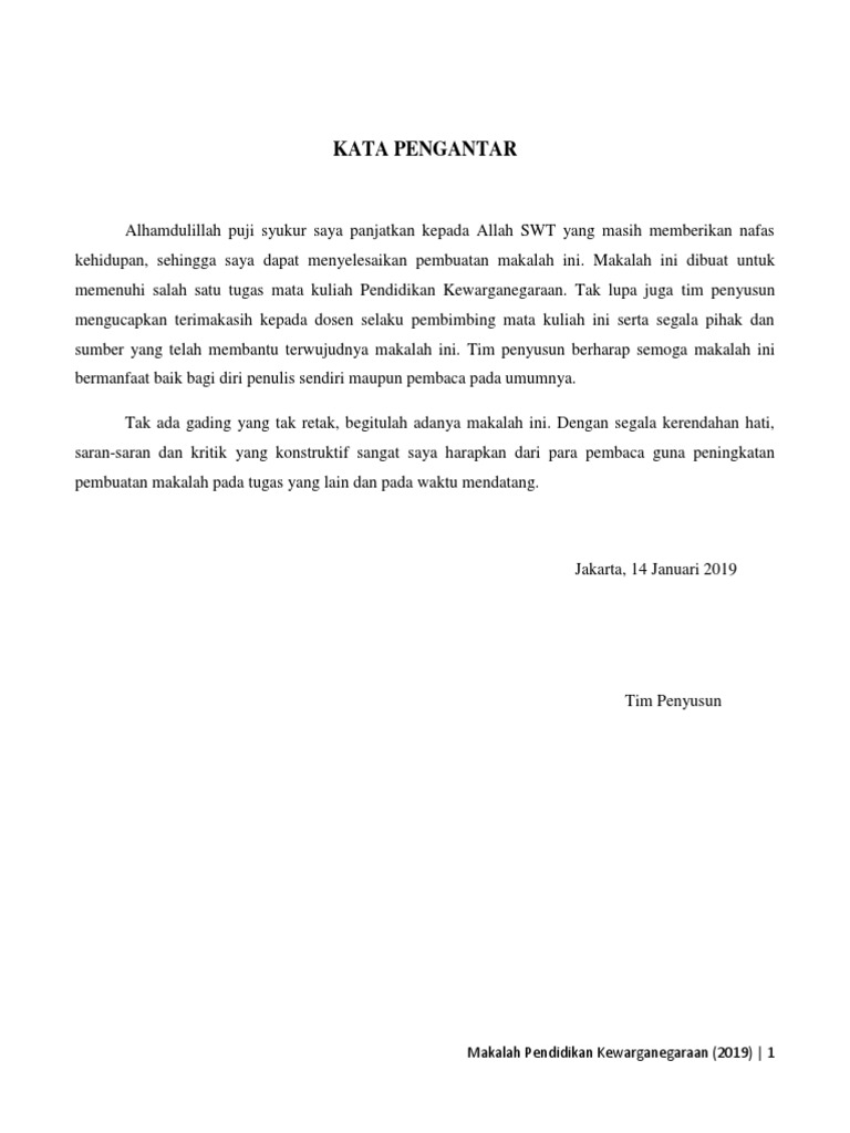 Tugas Pkn 9 1 19 Makalah Ketahanan Nasional Docx