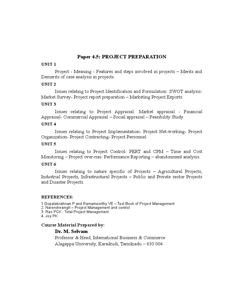 A Guide To Project Preparation Understanding The Key Phases And Types