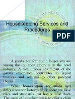 Housekeeping Services and Procedures - PPTX Day 3