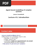 Agent-Based Modelling of Complex Systems