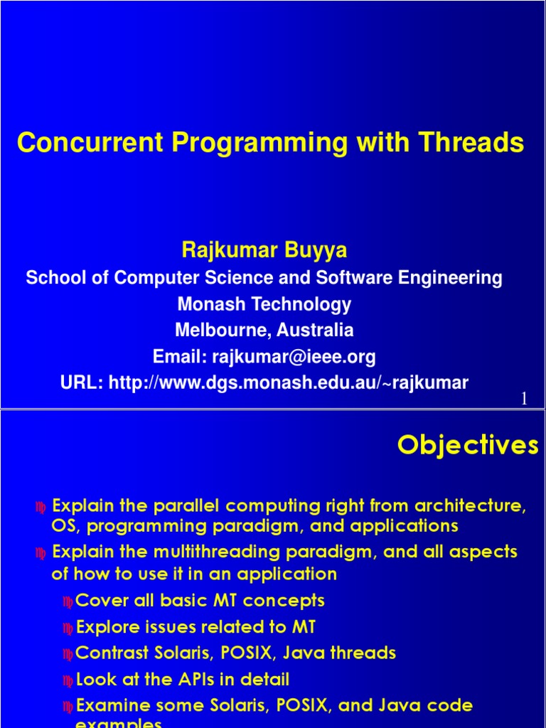 Multi Threading PDF Thread Parallel Computing