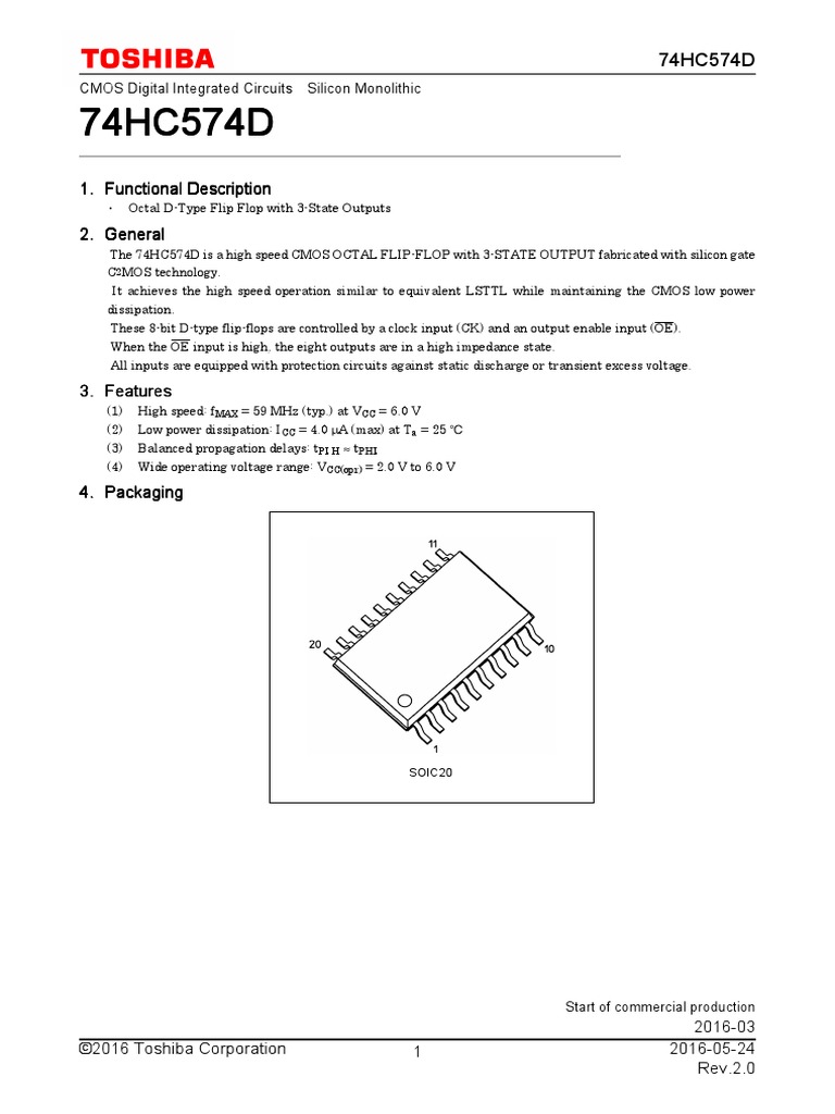 74HC574D Datasheet en 20160524 PDF | PDF | Reliability Engineering ...