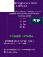 Writing Binary Ionic Formulas