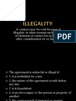A Contract May Be Void Because of Illegality or Other Reasons Such As Lack of Elements of Contact For Eg Lack of Offer, Consideration Etc or Mistake