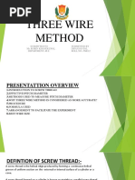 Measure Threads with Three-Wire Method | PDF | Screw
