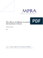 The Effects of Inflation On Growth: Some International Evidence