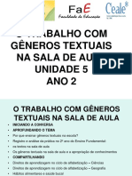 O Trabalho Com Gêneros Textuais e a Mediação