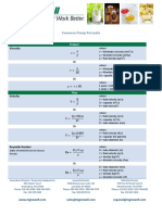 Pump Calculations Equation