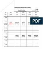 Exam Week Sched 6th LE - Second Yr