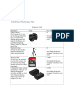 5 equipment list