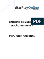 Caderno de Musicas Pop Rock Nac. Guitar Play Online