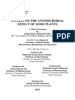 Studies On The Antimicrobial Effect of Some Plants