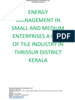 Energy Management in Small and Medium Enterprises A Case of Tile Industry in Thrissur District Kerala (WWW - Writekraft.com)
