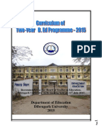 Notification141215 Curriculum of 2-Year B.Ed Programme PDF